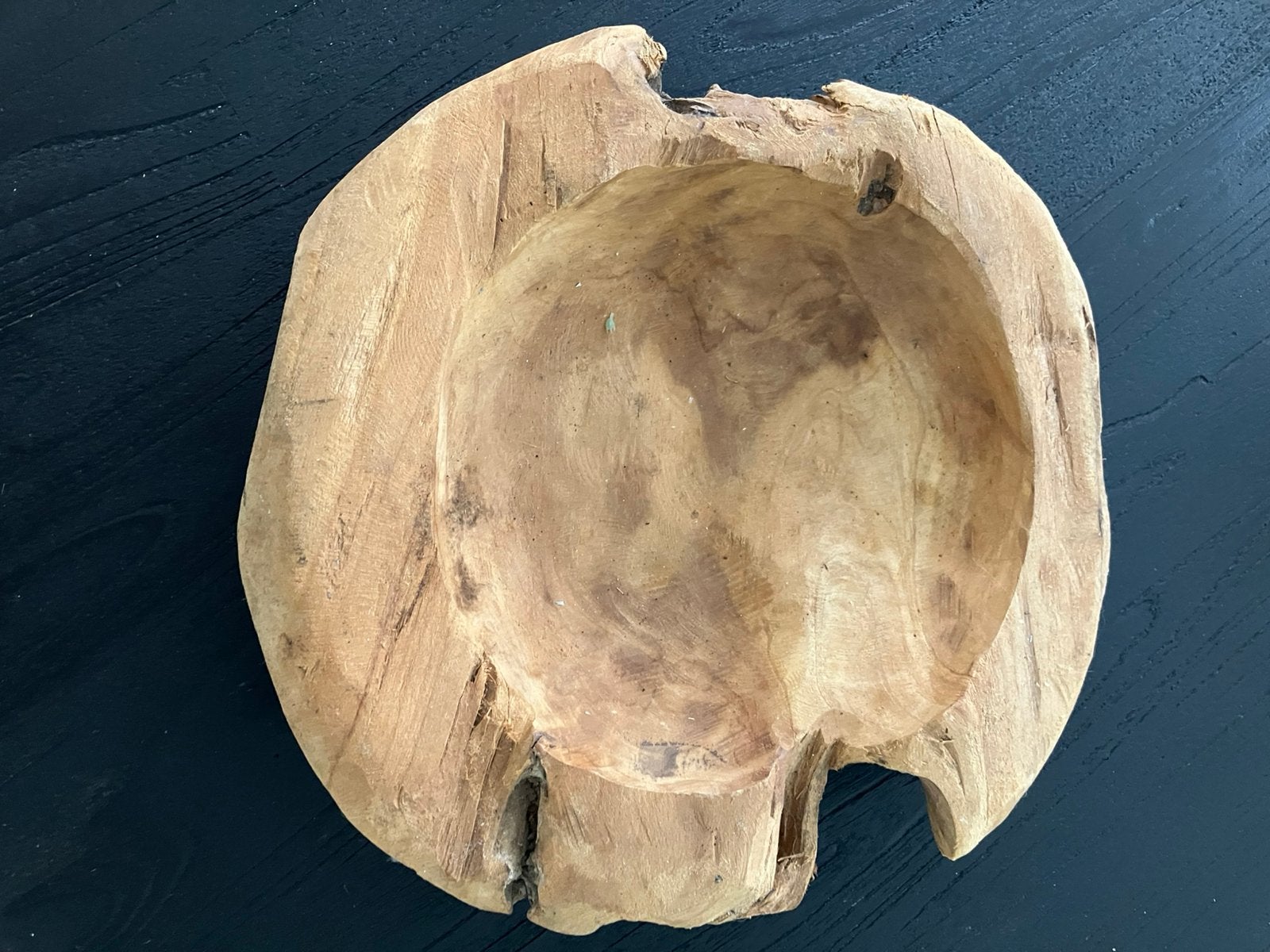 Houten schaal, Ophalen, Gebruikt, Rond, Hout