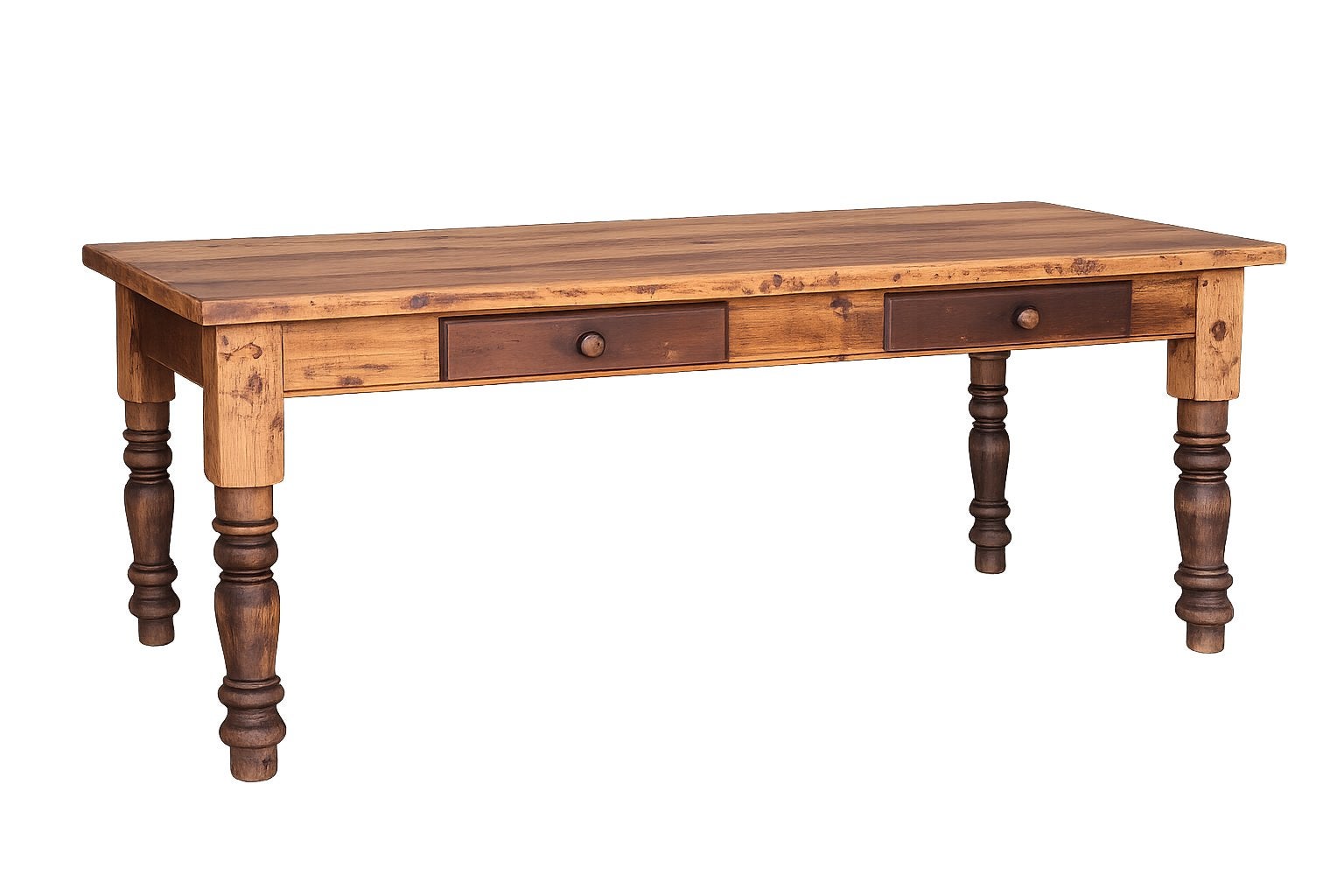 Eikenhouten tafel om op te knappen, Ophalen