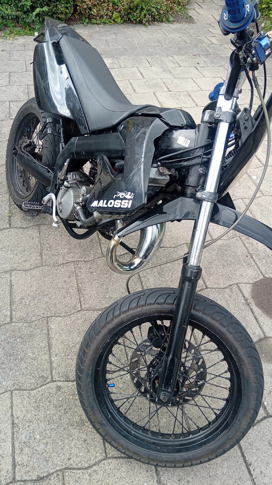 Zwarte Malossi brommer - Gebruikt, Ophalen, Gebruikt