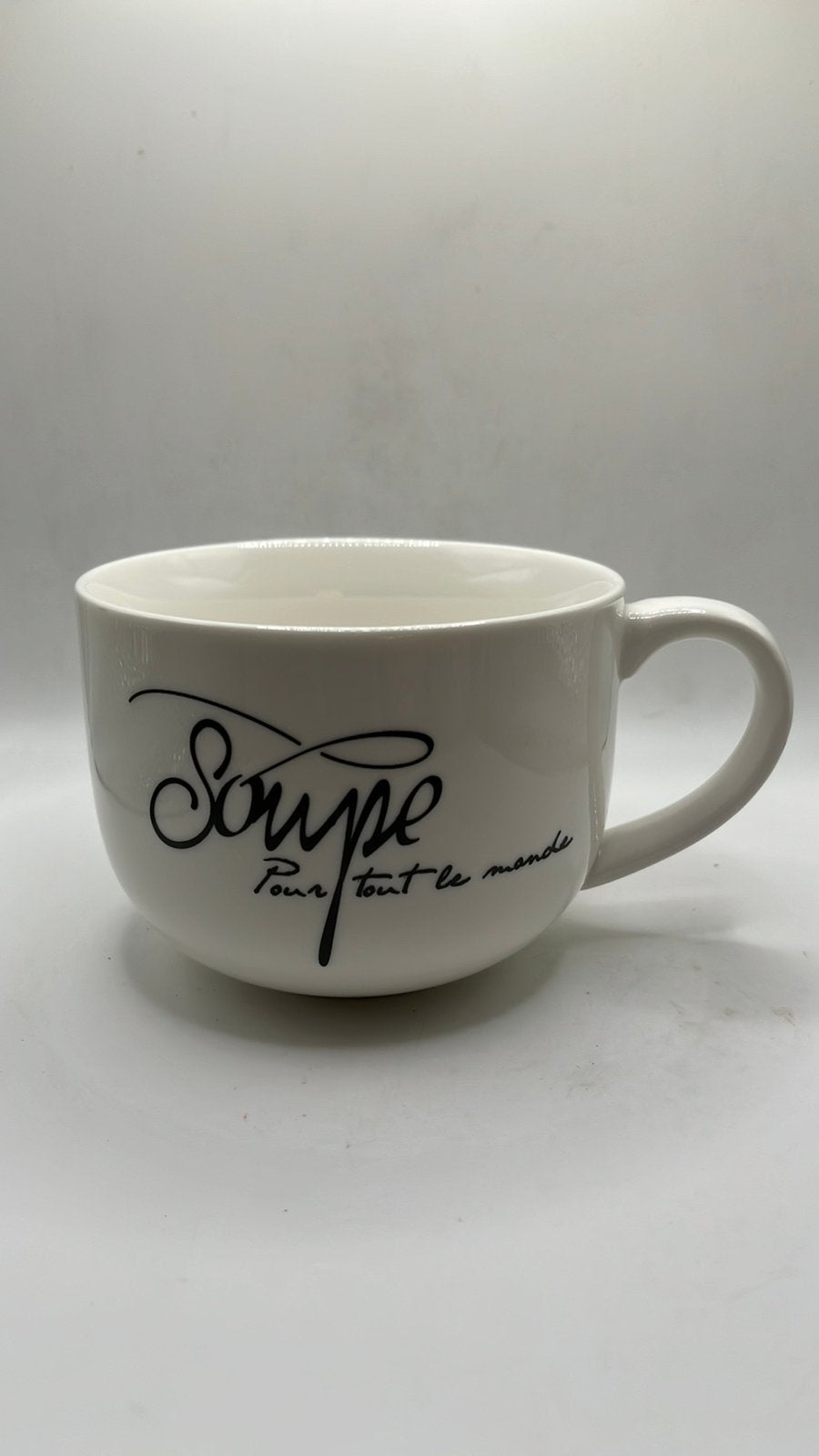 Rivièra Maison “Soupe pour tout le monde” ruime soepkom., Ophalen of Verzenden, Zo goed als nieuw, Overige stijlen, Overige typen