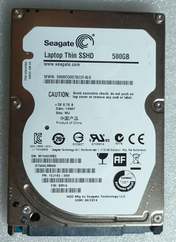 500GB Seagate Thin 2'5 HDD HWBC, Computers en Software, Harde schijven, Intern, Gebruikt, Verzenden, Seagate