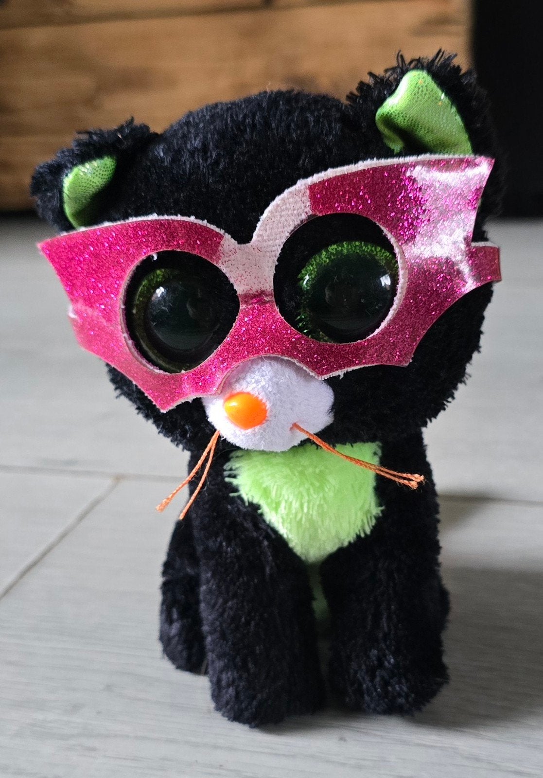 Ty Beanie Boo Limited Edition - Jinxy de kat - 15 cm, Zwart, Ophalen of Verzenden, Kat, Klein (minder dan 20 cm)
