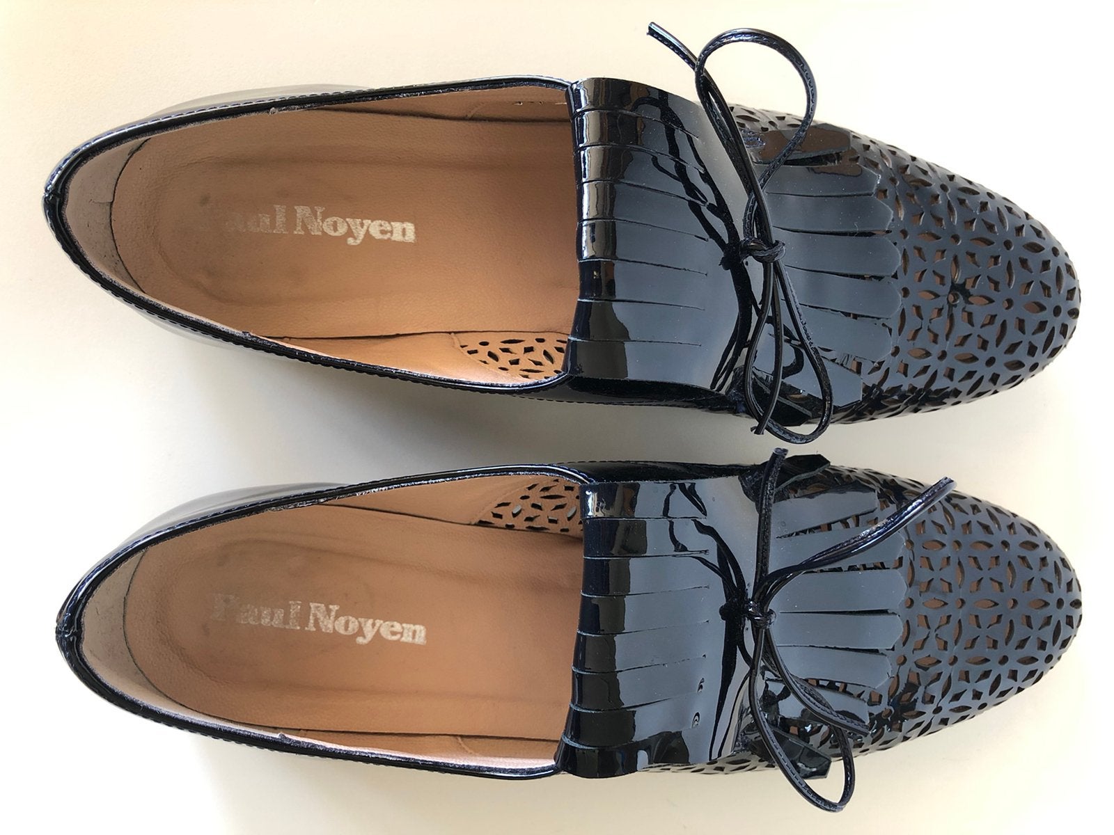 Donkerblauwe lakschoenen Paul Noyen (zomer), Ophalen, Blauw, Instappers, Zo goed als nieuw