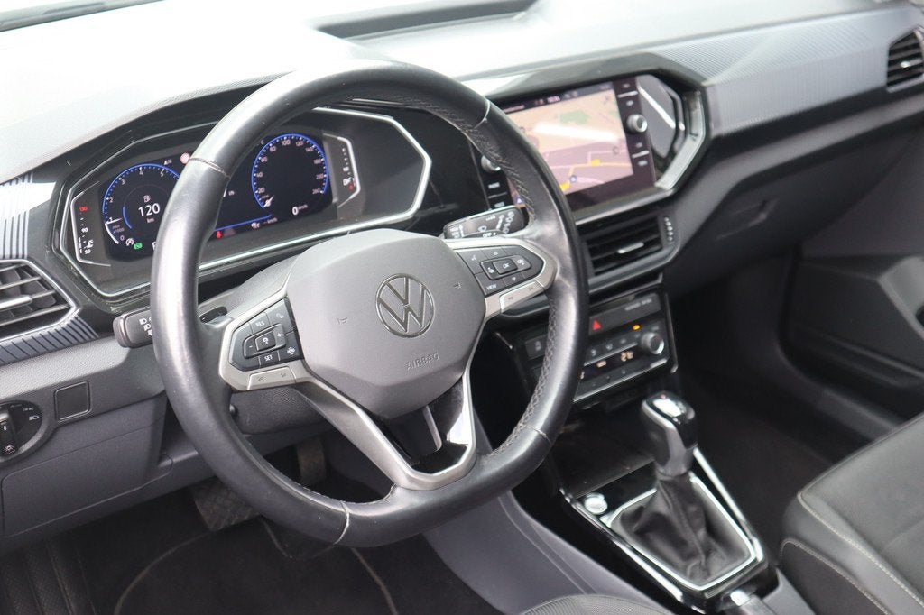 Volkswagen T-Cross 1.0 TSI R-Line, Gebruikt, Leder en Stof, Wit, Bedrijf