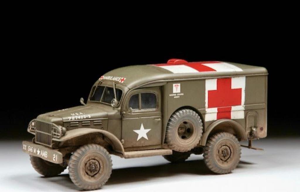Zvezda	3711	Dodge WC-54 Ambulance	1/35, Overige merken, Auto, Verzenden, 1:32 tot 1:50