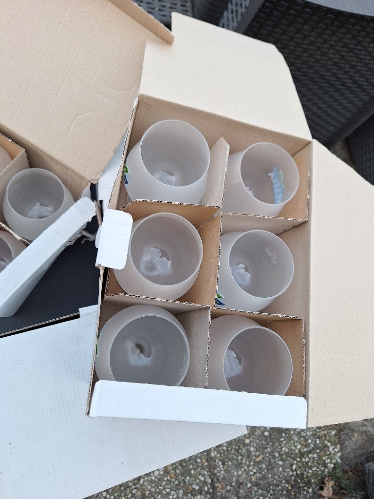 24 Nestea ijsthee glazen 20 cl - Nette staat, Ophalen, Zo goed als nieuw, Frisdrankglas