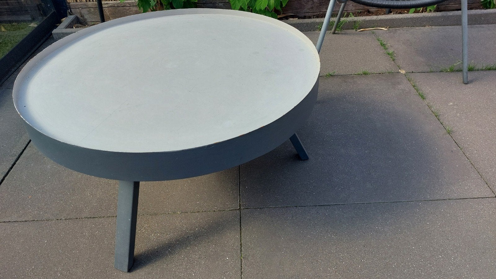 Ronde tuintafel 75cm, Tuin en Terras, Ophalen, Gebruikt, Rond, Kunststof