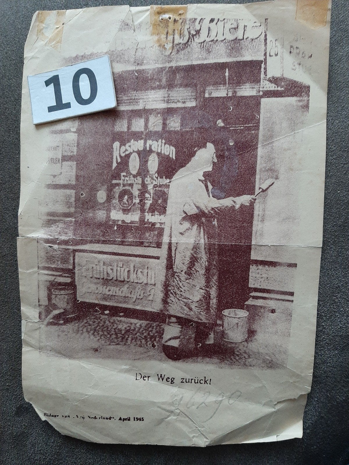 Verzet 'Der Weg zurück' - Vrij Nederland, April 1945, Ophalen of Verzenden, Overige soorten, Nederland