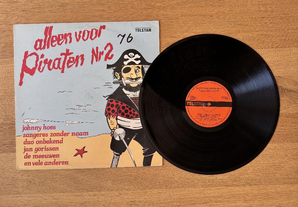 Alleen Voor Piraten Nr 2 - TAR 14932 TL, Cd's en Dvd's, Vinyl | Nederlandstalig, Gebruikt, Ophalen of Verzenden, Levenslied of Smartlap