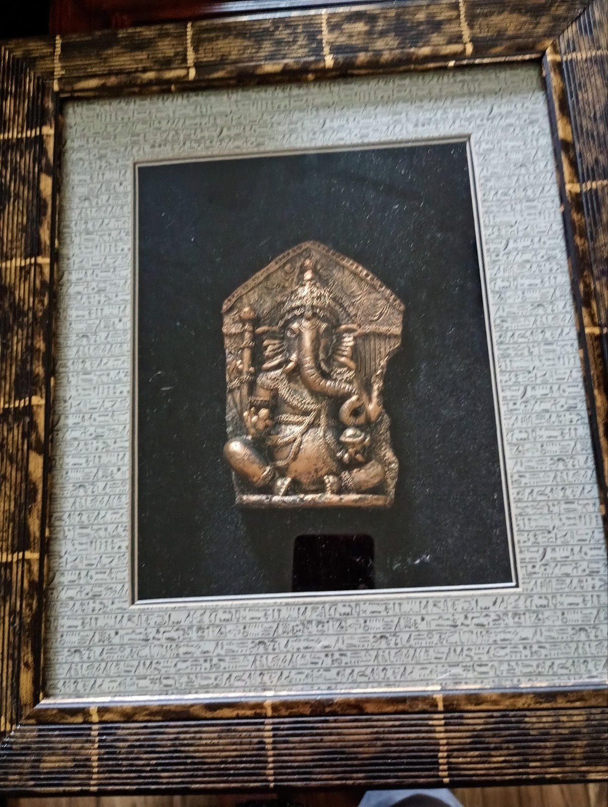 mooie decoratie voor aan de muur, Ophalen, Ingelijst werk, Goud, Met afbeelding