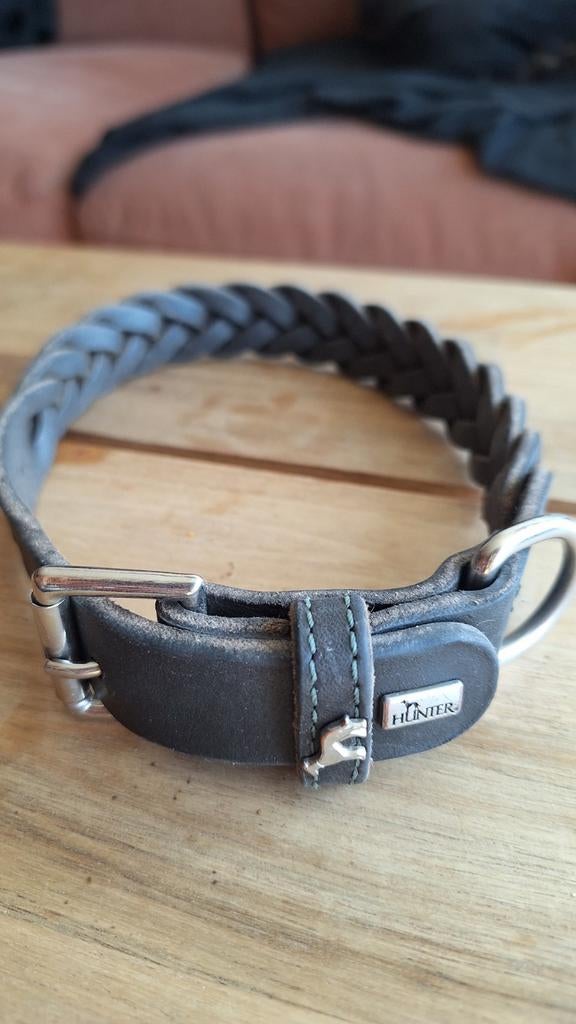 Leren halsband HUNTER, Dieren en Toebehoren, Ophalen of Verzenden