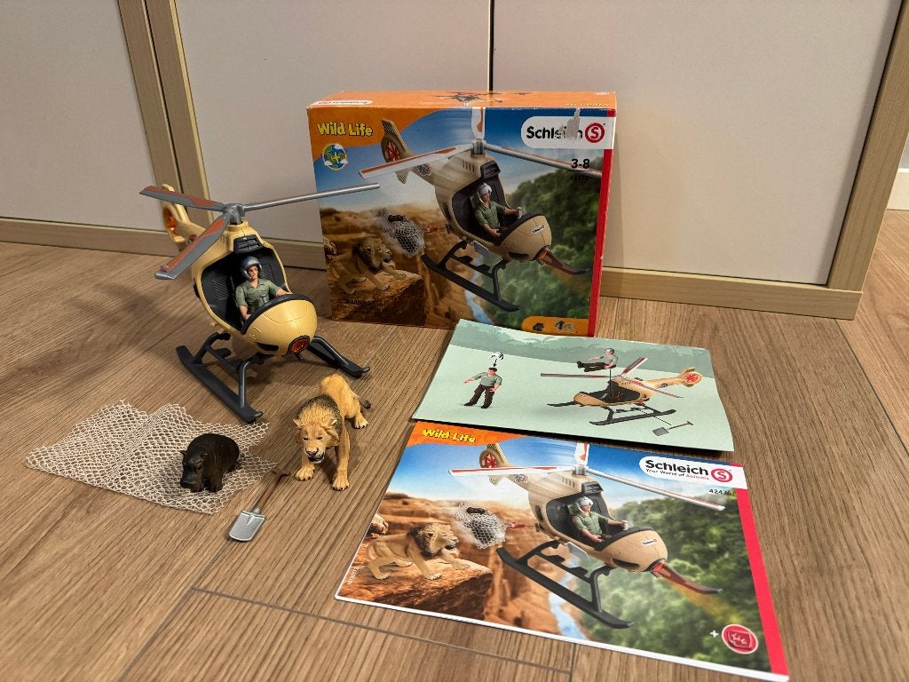 Schleich 42476 Wildlife Dieren Reddingshelikopter, Kinderen en Baby's, Speelgoed | Overig, Verzenden, Zo goed als nieuw, Jongen of Meisje