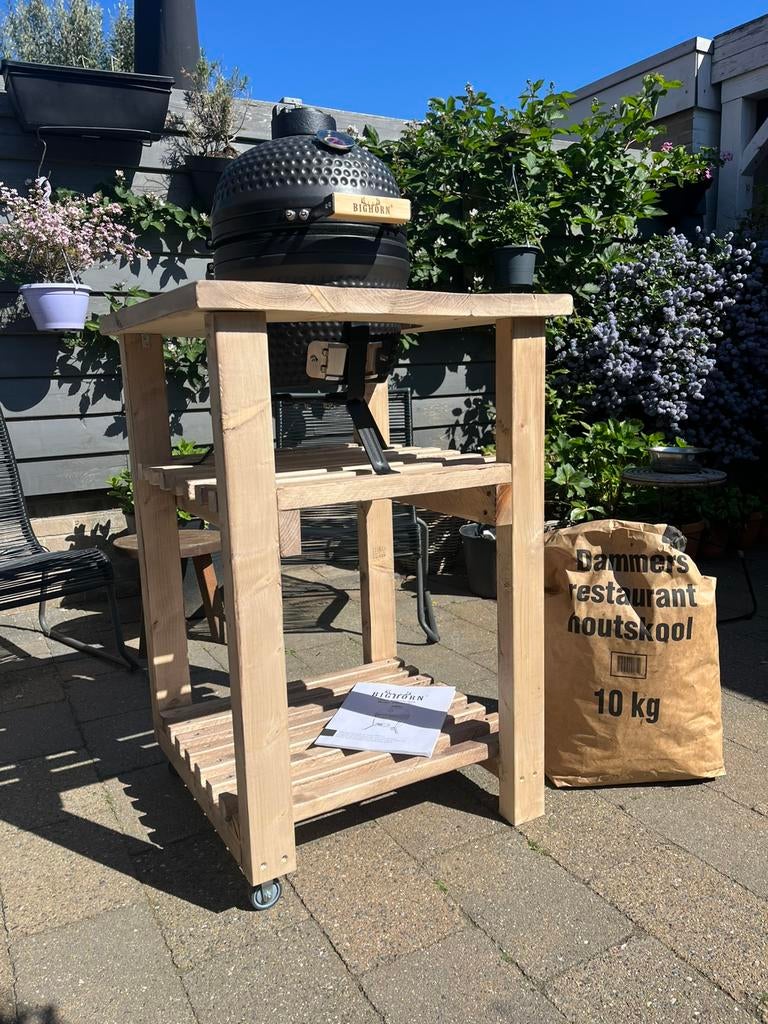 BBQ meubel voor mini kamado, Tuin en Terras, Ophalen, Nieuw, Houtskool