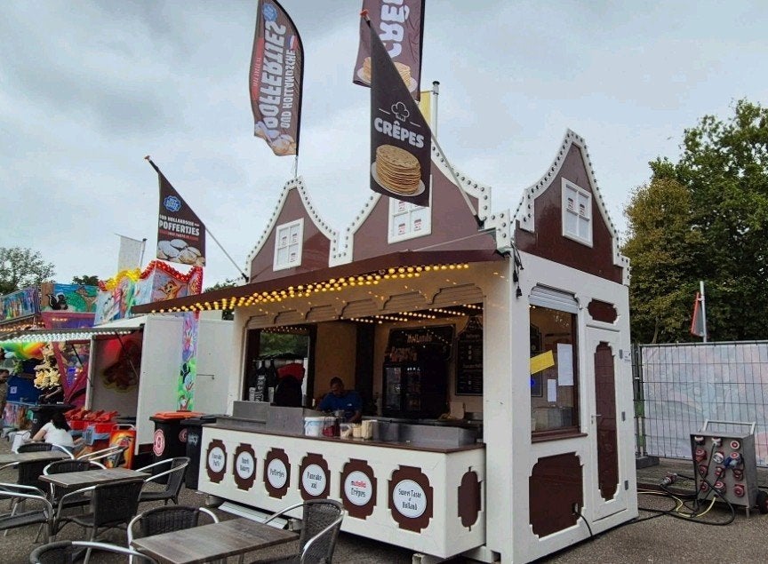 Poffertjeskraam/Oud Hollandse Snoepkraam met Terras,Churros, Ophalen of Verzenden