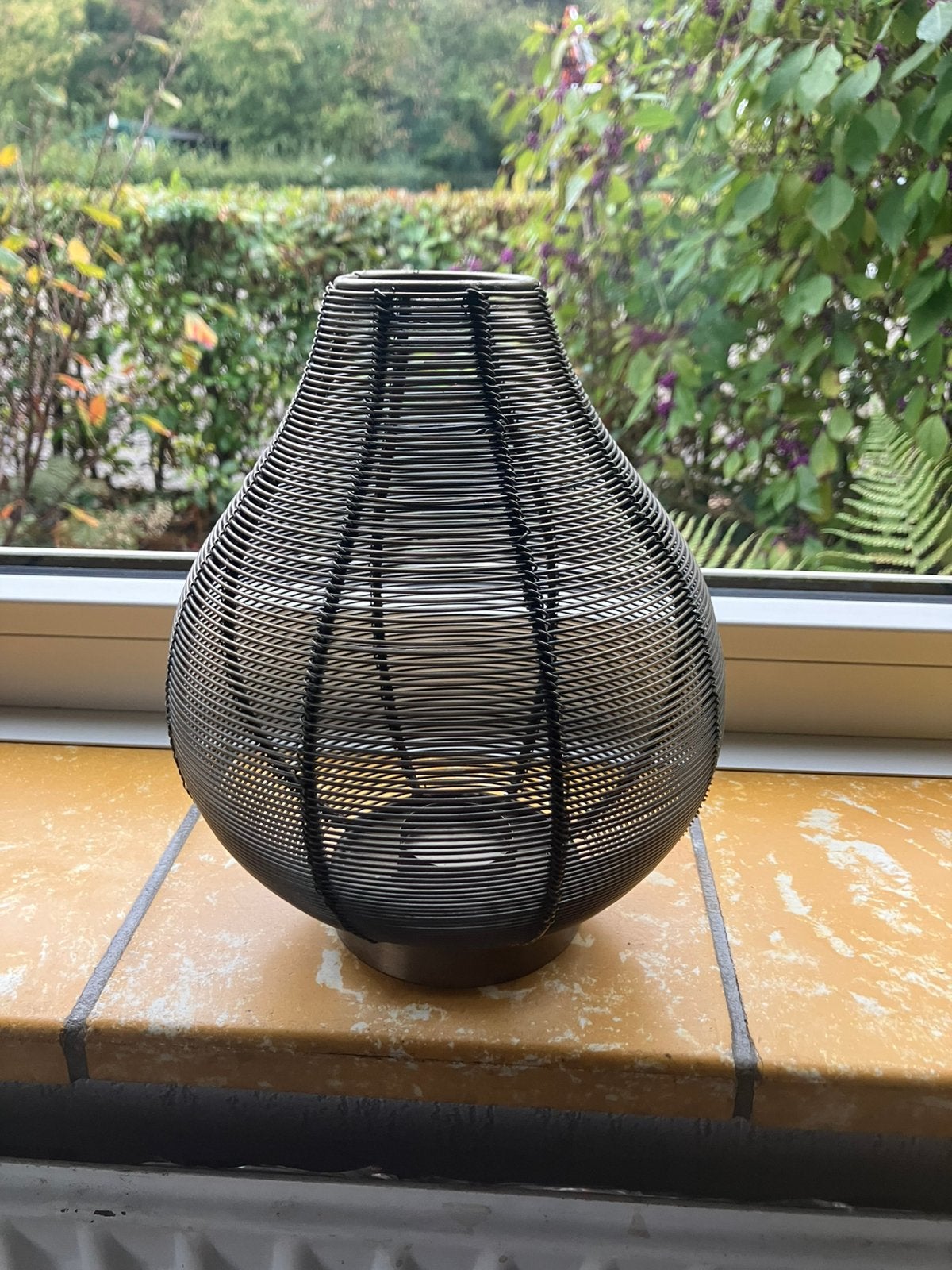 Waxinelichtjes houder - messing - 22 cm hoog, Ophalen, Gebruikt