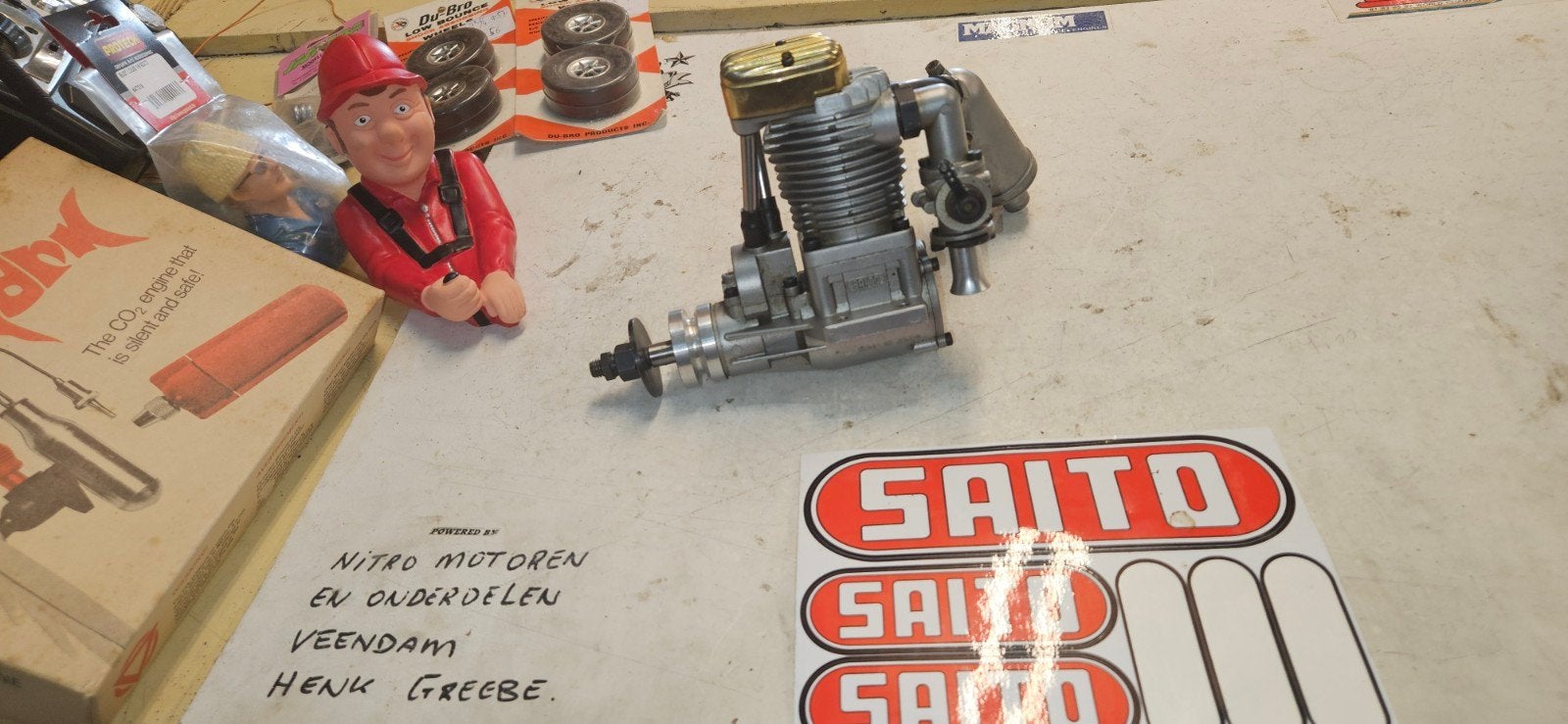 Saito FA 120S (20cc), Ophalen of Verzenden, Gebruikt, Nitro, RTF (Ready to Fly)