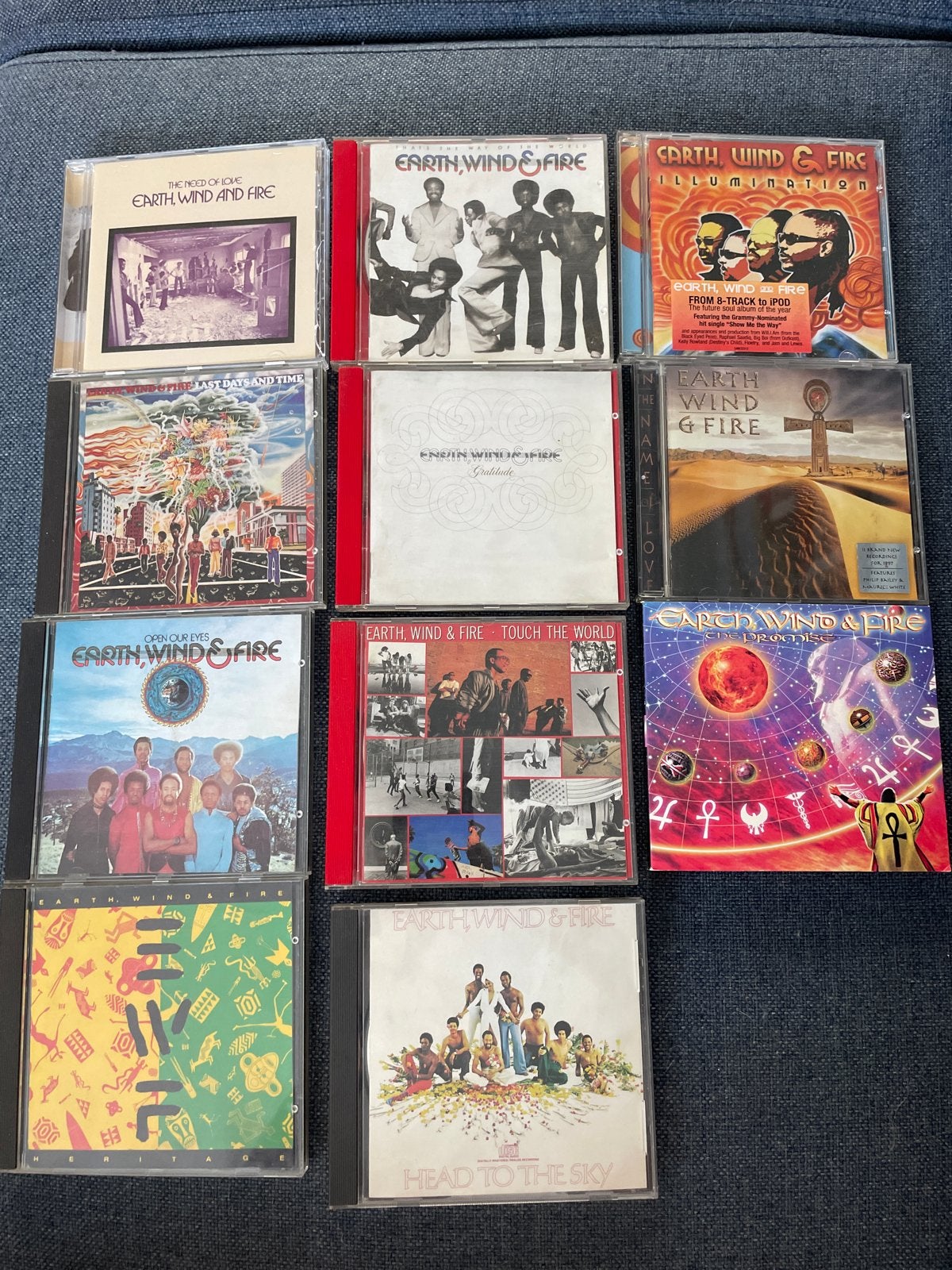 11x Earth, Wind & Fire CD Collectie - Diverse Albums, Cd's en Dvd's, Inclusief boekje, Gebruikt, Overige typen, Ophalen of Verzenden