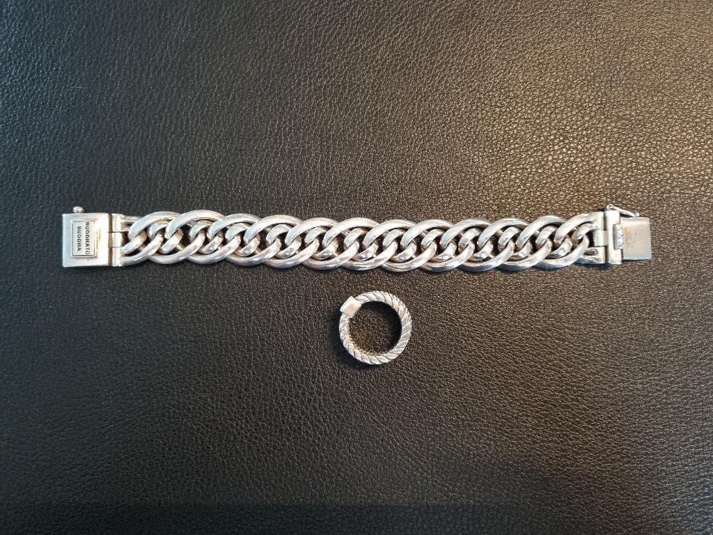 Buddha to Buddha Nathalie Armband en Ring, Ophalen of Verzenden, Gebruikt, Zilver, Zilver