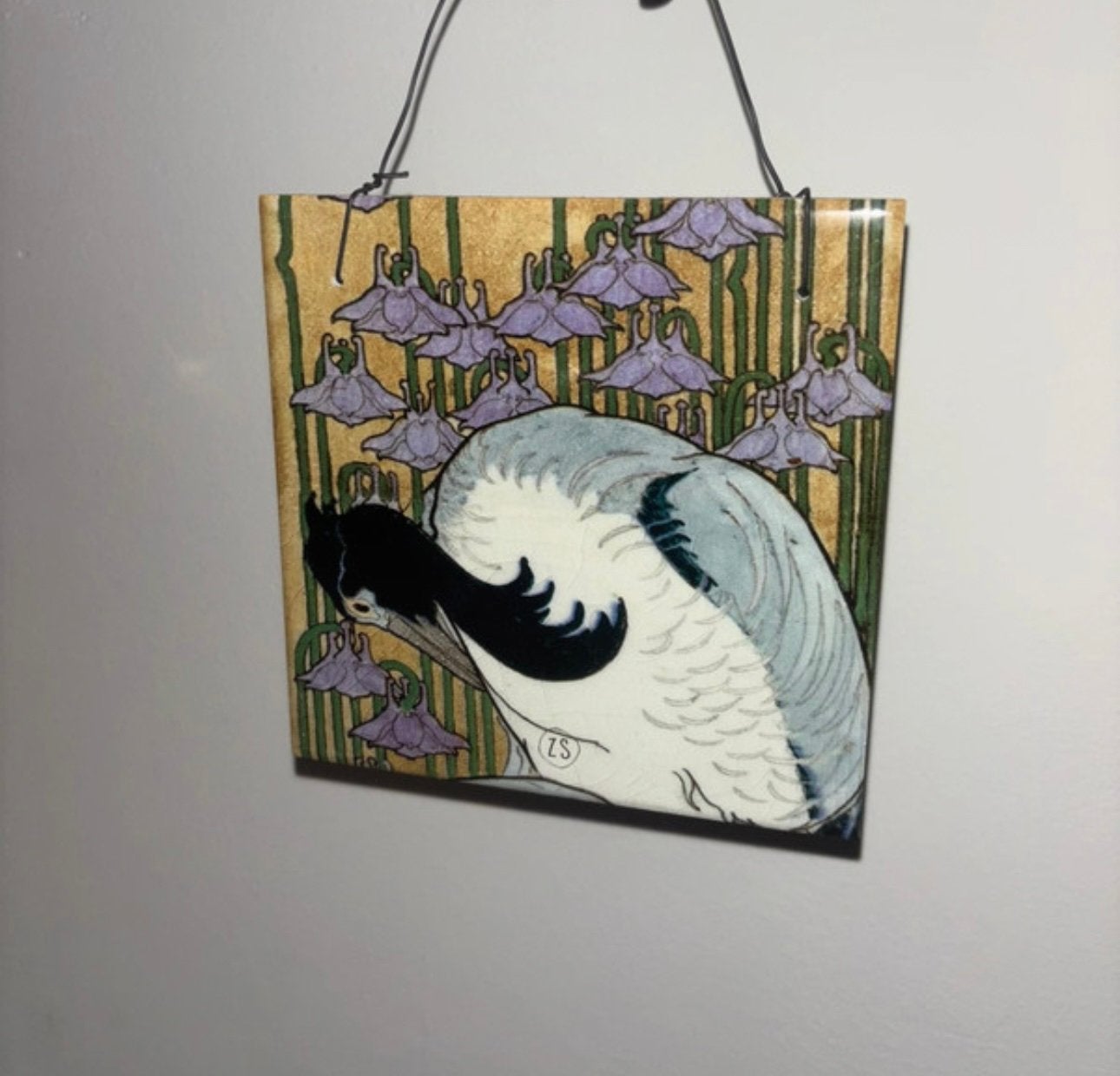 Wandtegel Vogel Zusss Nieuw, Verzenden, Nieuw, 15 cm, 15 cm