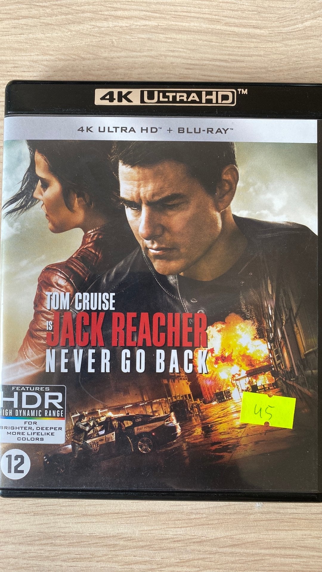 Jack reacher never go back 4K uhd blu ray NL versie, Ophalen of Verzenden, Zo goed als nieuw, Actie
