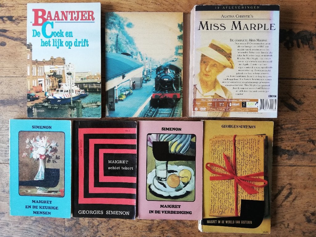 Maigret-reeks;Baantjer;Miss Marple met vakantie- A. Christie, Tv-bewerking, Ophalen of Verzenden, Zo goed als nieuw, A.C. Baantjer; Agatha Christie; Georges Simenon