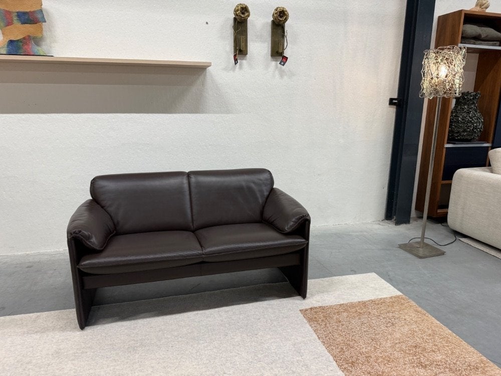 Leolux Bora Bora bank 2 Zits Bruin leer Design 147, Info@leolux.nl, Tweepersoons, Ophalen of Verzenden, Rechte bank