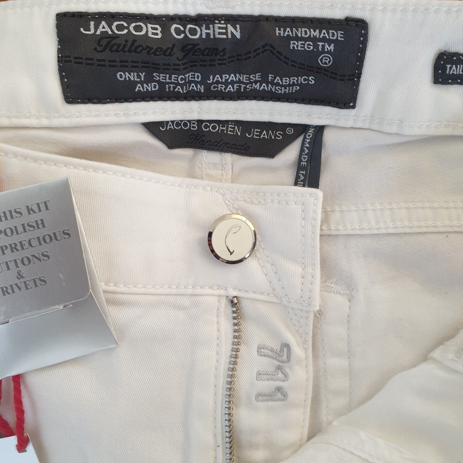 Jacob Cohën – Straight fit jeans met hoge taille |  Nieuw!, Wit, Jacob Cohën, Nieuw, Ophalen of Verzenden