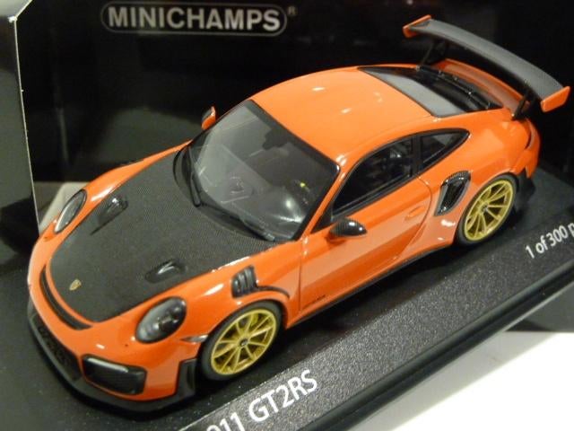 Minichamps Porsche 911 GT2 RS 991.2 2018 Rood 1:43 410067227, Hobby en Vrije tijd, Modelauto's | 1:43, Ophalen of Verzenden, Nieuw