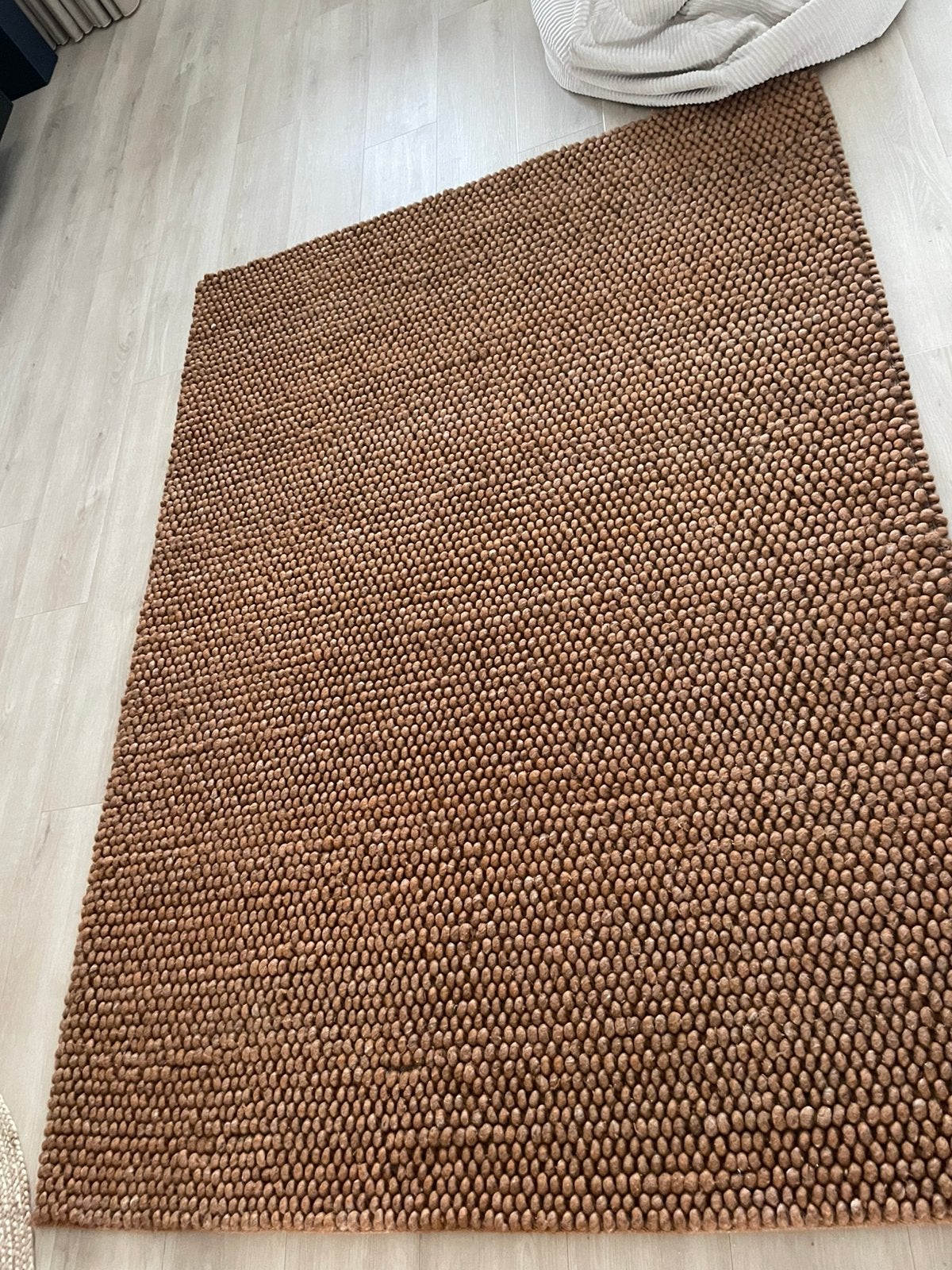 Prachtig cognac kleur vloerkleed. 170x230, Ophalen, Zo goed als nieuw, Rechthoekig, 200 cm of meer