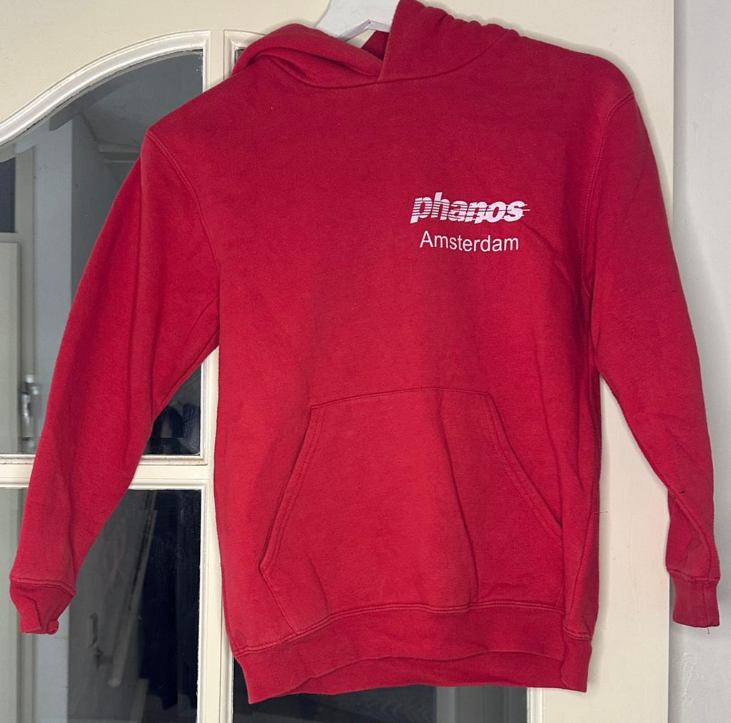 Phanos hoodie sweater - 9-11 jaar maat 140, Sport en Fitness, Loopsport en Atletiek, Overige merken, Gebruikt, Ophalen of Verzenden