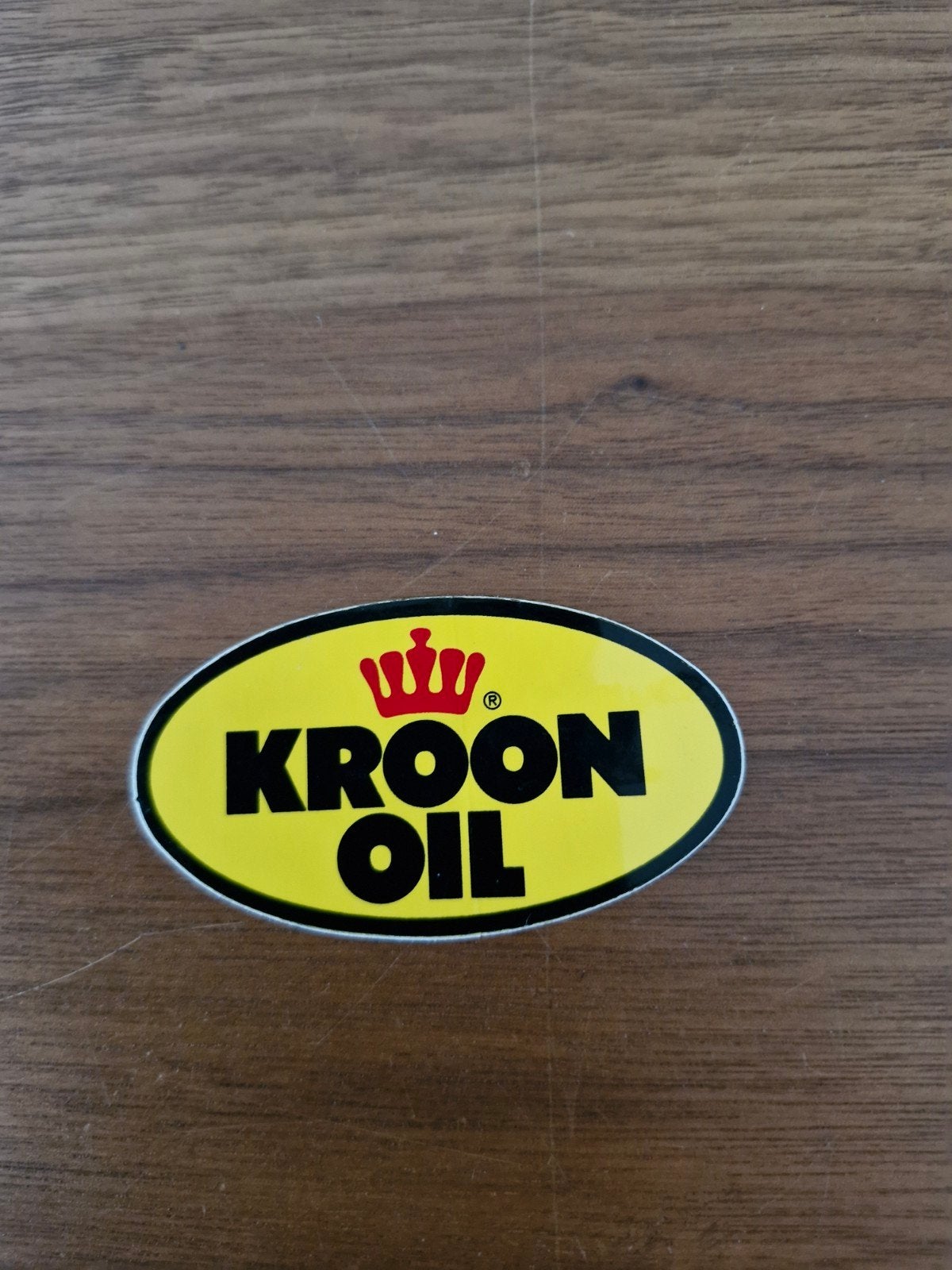 9863 Kroon Oil Sticker - Vintage Look, Verzamelen, Ophalen of Verzenden, Zo goed als nieuw, Merk