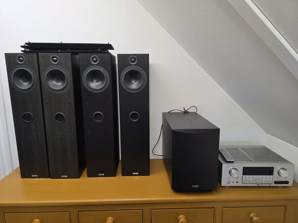 TANNOY speakerset, Gebruikt, 60 tot 120 watt, Complete surroundset, Ophalen