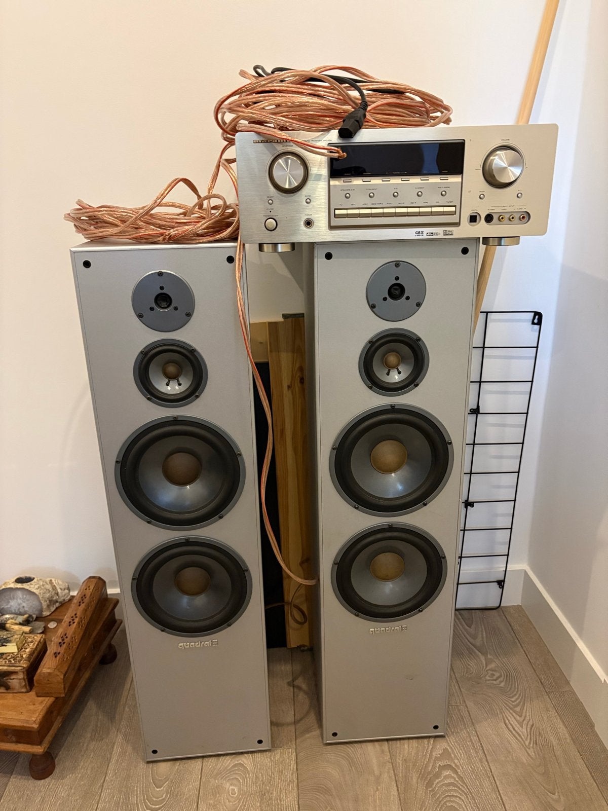 Marantz SR5200 Receiver met Quadral QLX 210 Speakers, Audio, Tv en Foto, Luidsprekers, Gebruikt, 120 watt of meer, Front, Rear of Stereo speakers