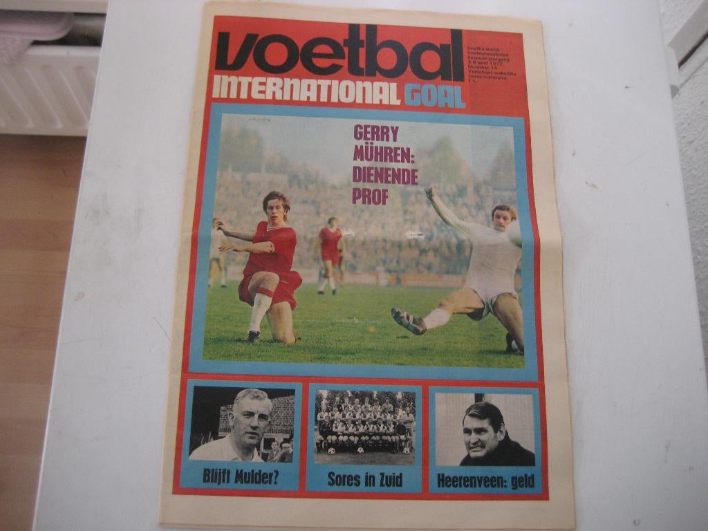 voetbal international 1972 cruijff dws, Ophalen of Verzenden, Gebruikt, Overige binnenlandse clubs, Boek of Tijdschrift