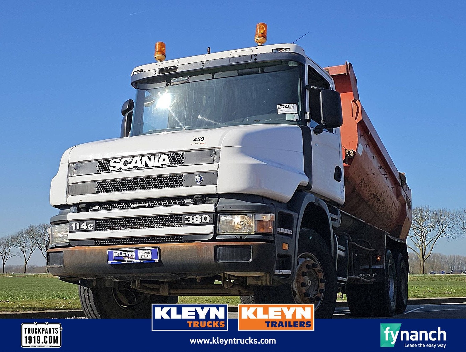 SCANIA T114.380 6x4 full steel, Euro 2, Scania, Wit, Bedrijf