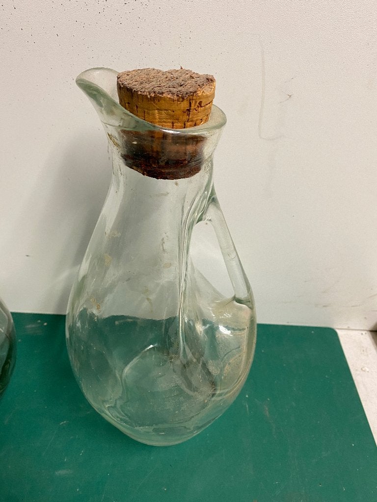 Set van 3 Vintage Glazen Karaffen/Kannen, Ophalen of Verzenden