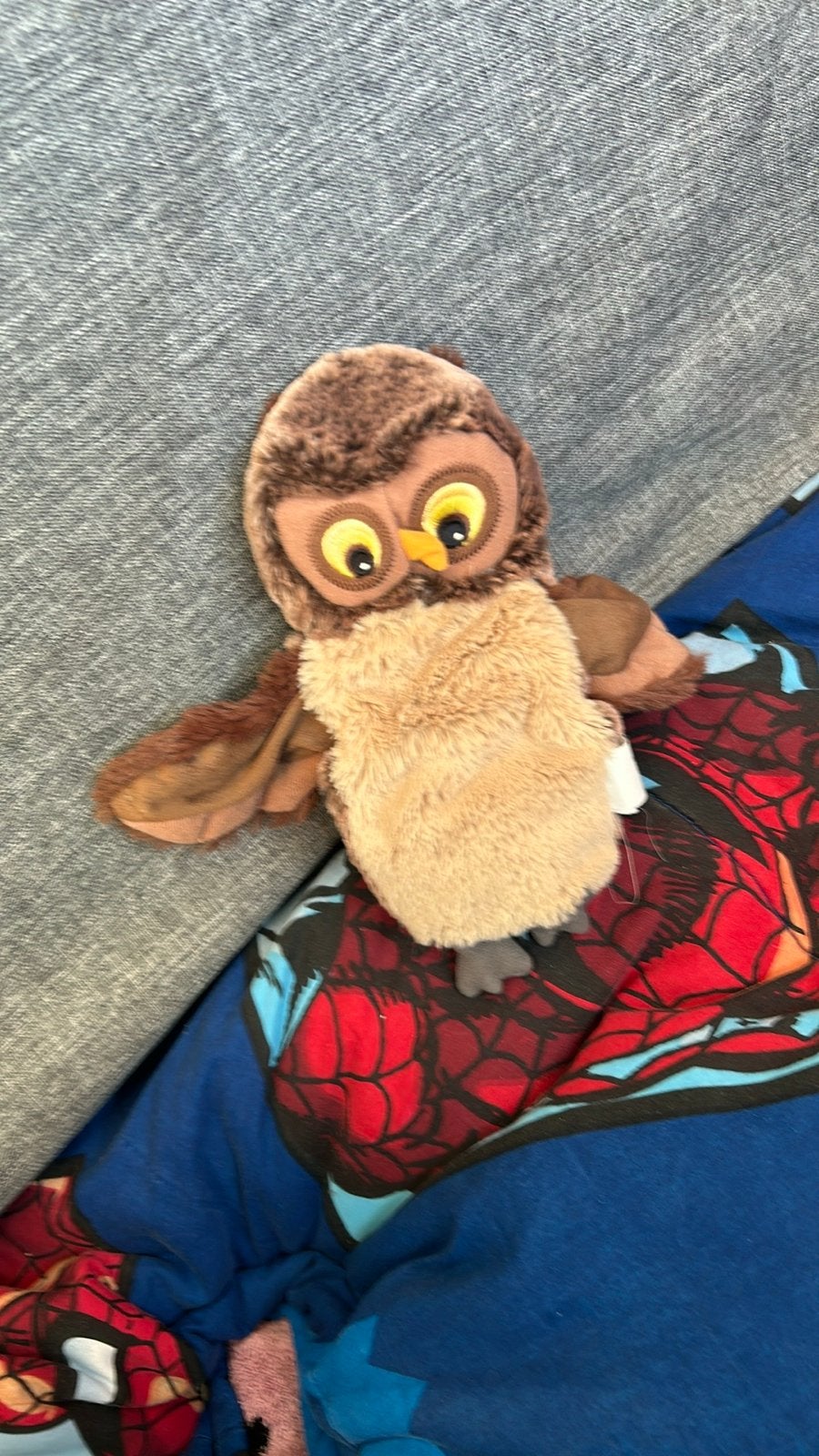 Schattige uil knuffel - Zacht en knuffelbaar speelgoed, Overige typen, Ophalen of Verzenden, Zo goed als nieuw, Middelgroot (20 tot 80 cm)