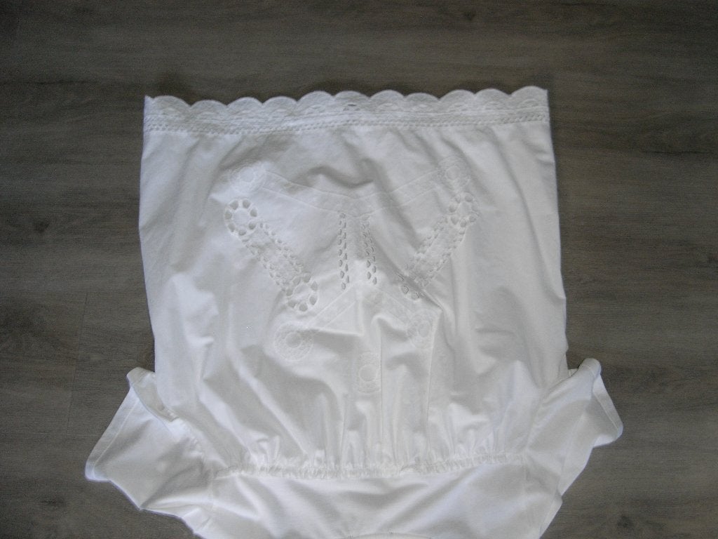 witte aparte top/blouse/shirt MARC O'POLO mt L 40/42, Kleding | Dames, Tops, Zo goed als nieuw, Maat 42/44 (L), Wit, Korte mouw