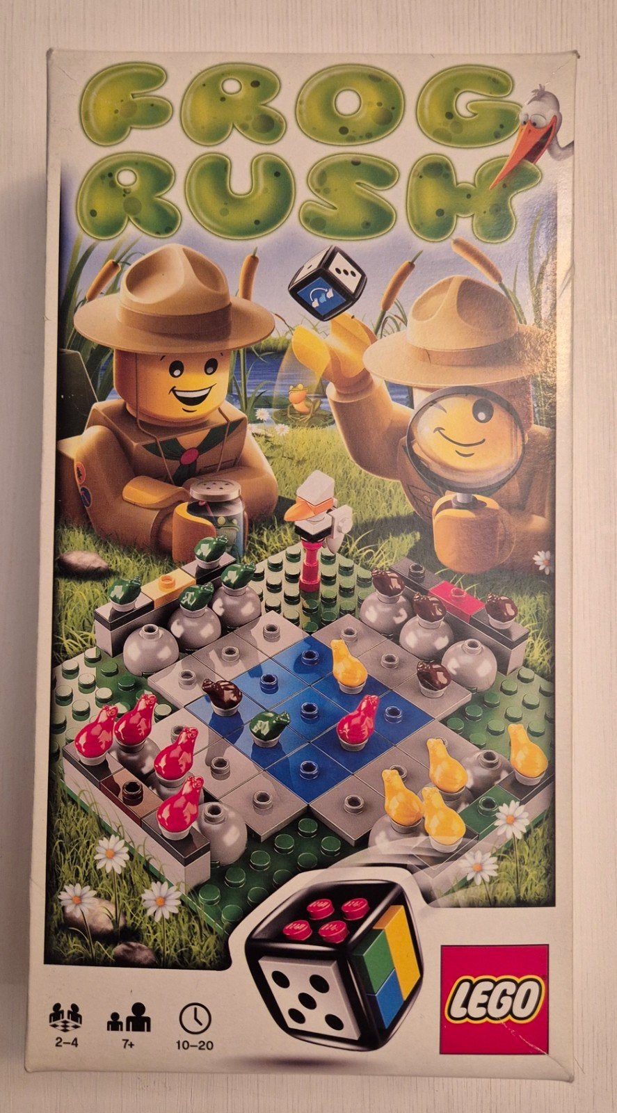 LEGO 3854 Frog Rush - bordspel - 7+, Ophalen of Verzenden, Zo goed als nieuw, LEGO