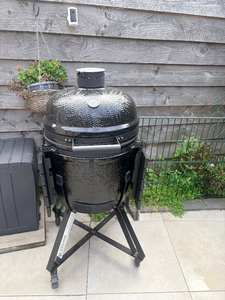 Barbecook Kamal 2.0 Kamado – Extra Large incl Pizzasteen, Ophalen, Zo goed als nieuw, Kamado