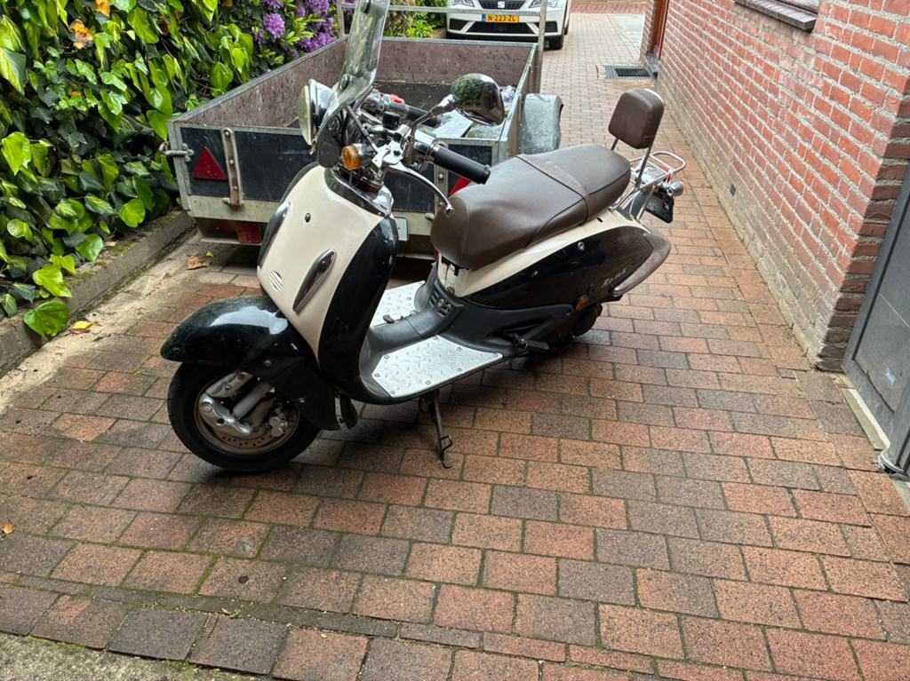 Retro scooter, Ophalen, Gebruikt, Benzine, Overige merken