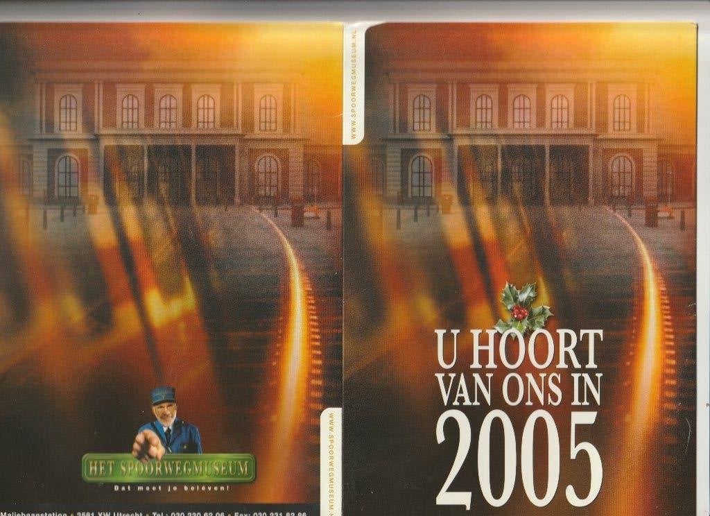 WENSKAART SPOORWEGMUSEUM UTRECHT OP REIS DOOR DE TIJD 2004-5, Ophalen of Verzenden, 1980 tot heden, Gelopen, Utrecht