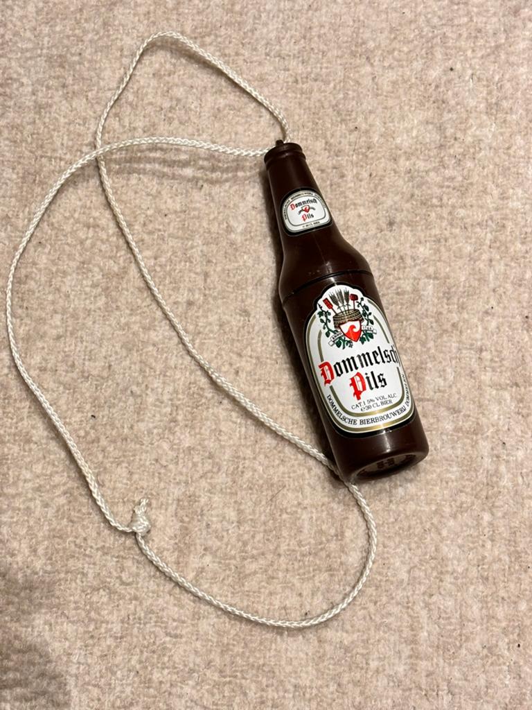 Dommelsch Pils aan Koord - Vintage Bierfles, Ophalen of Verzenden, Gebruikt, Overige typen, Dommelsch