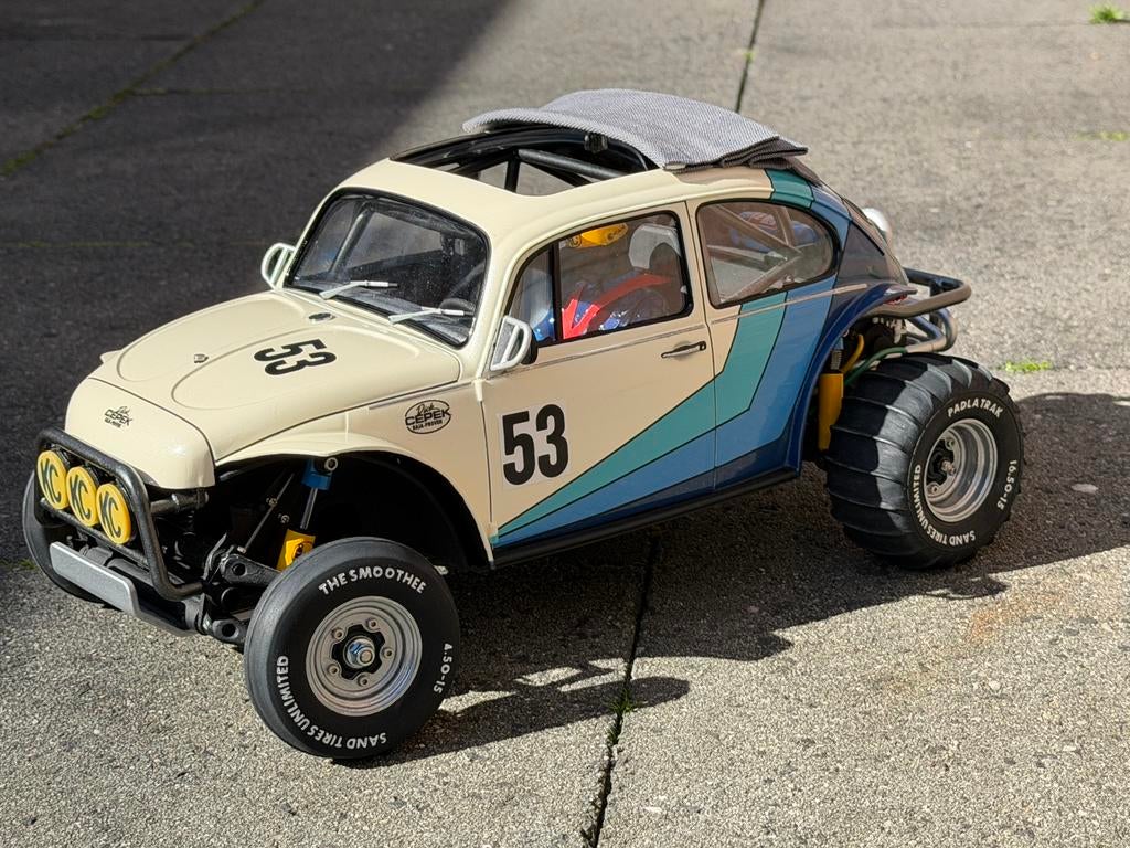 Custom Tamiya Sand Scorchers, Hobby en Vrije tijd, Modelbouw | Radiografisch | Auto's, Elektro, Nieuw, Ophalen of Verzenden, Schaal 1:10