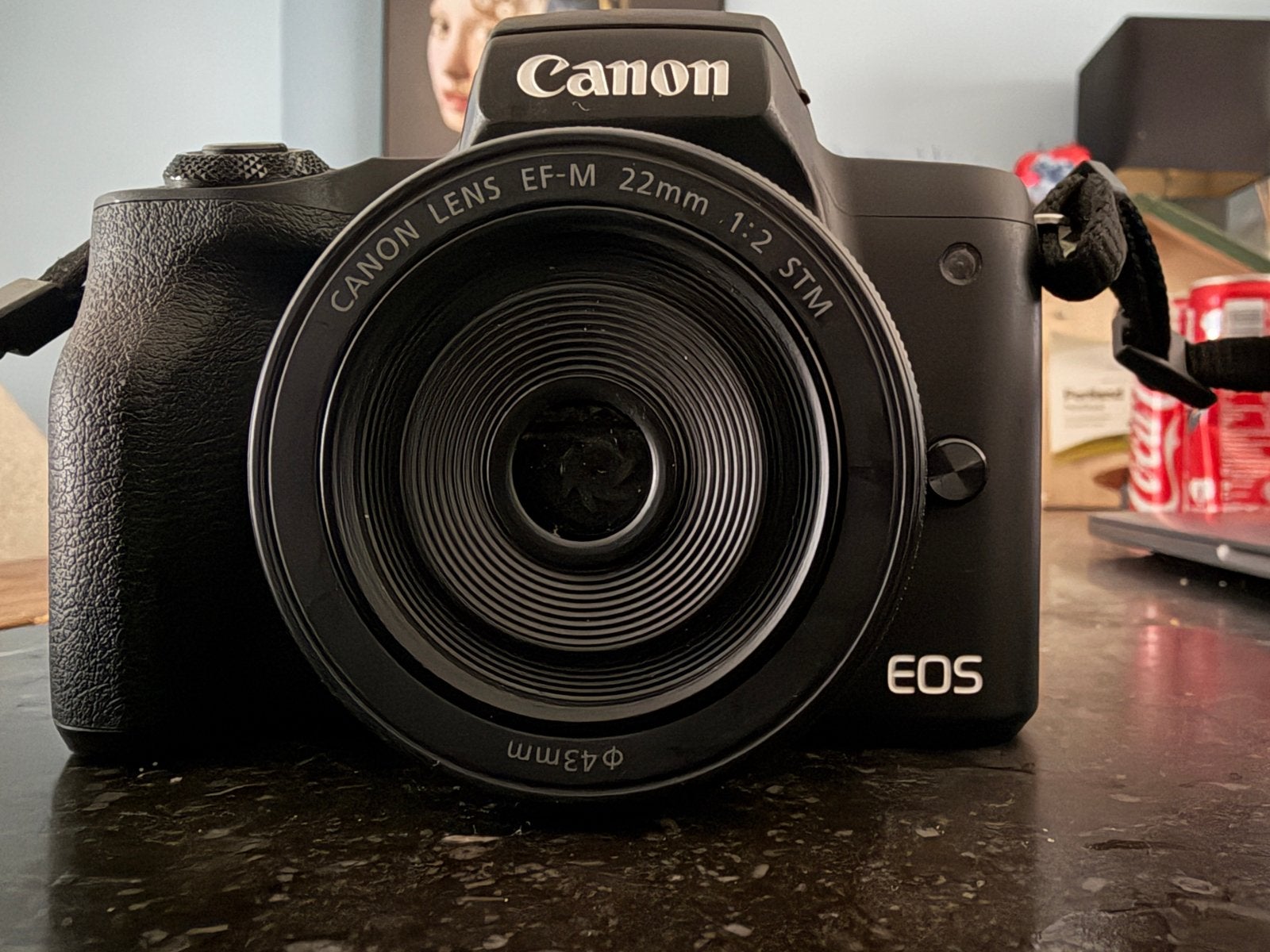 Canon EOS M50 Mark II met EF-M 22mm f/2 STM lens, Canon, Zo goed als nieuw, Lensdop, Systeemcamera