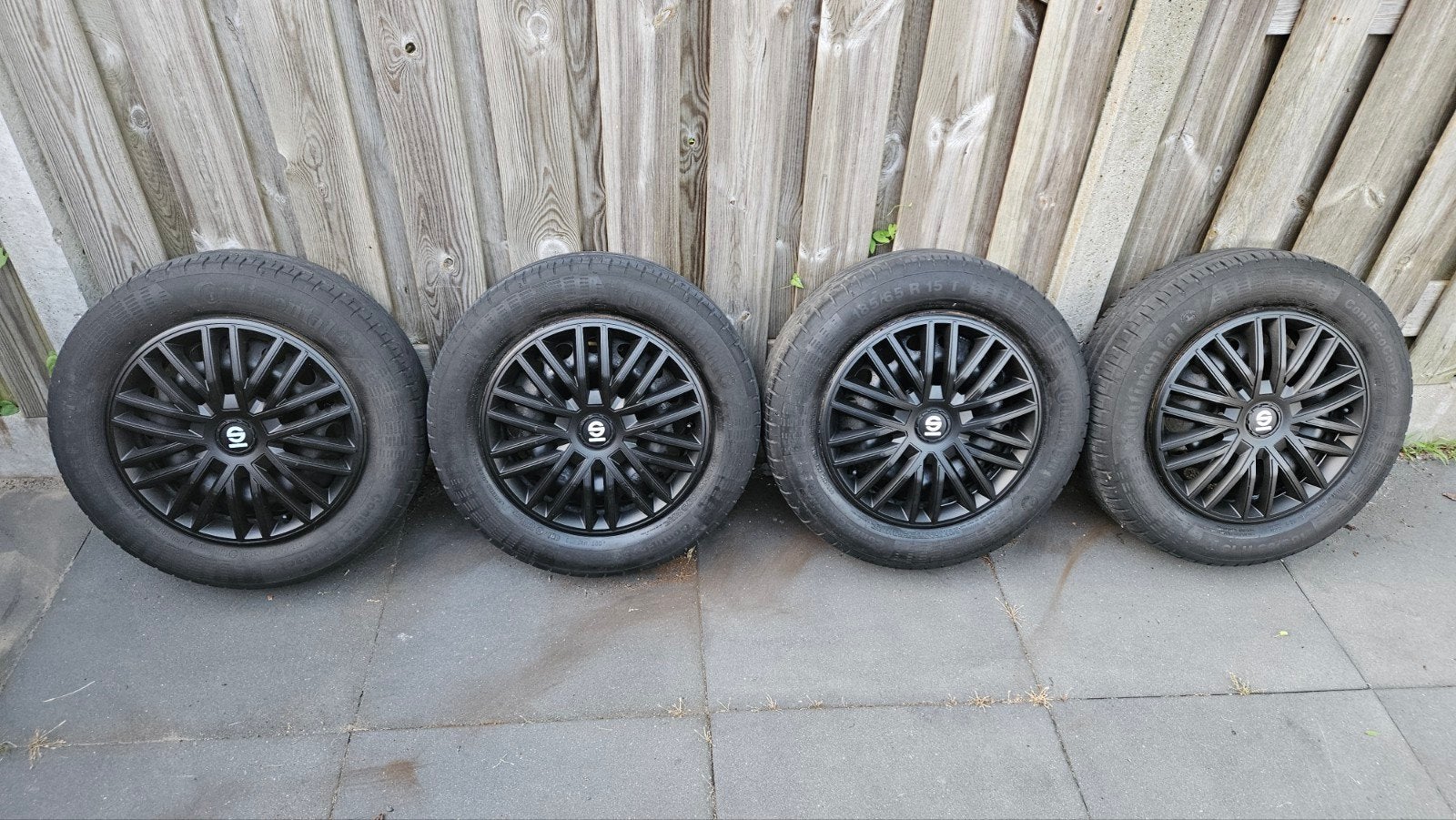 4x Continental EcoContact 5 – 185/65 R15 – 5/6 mm  - 4x98, Ophalen, 15 inch, Nieuw, 185 mm