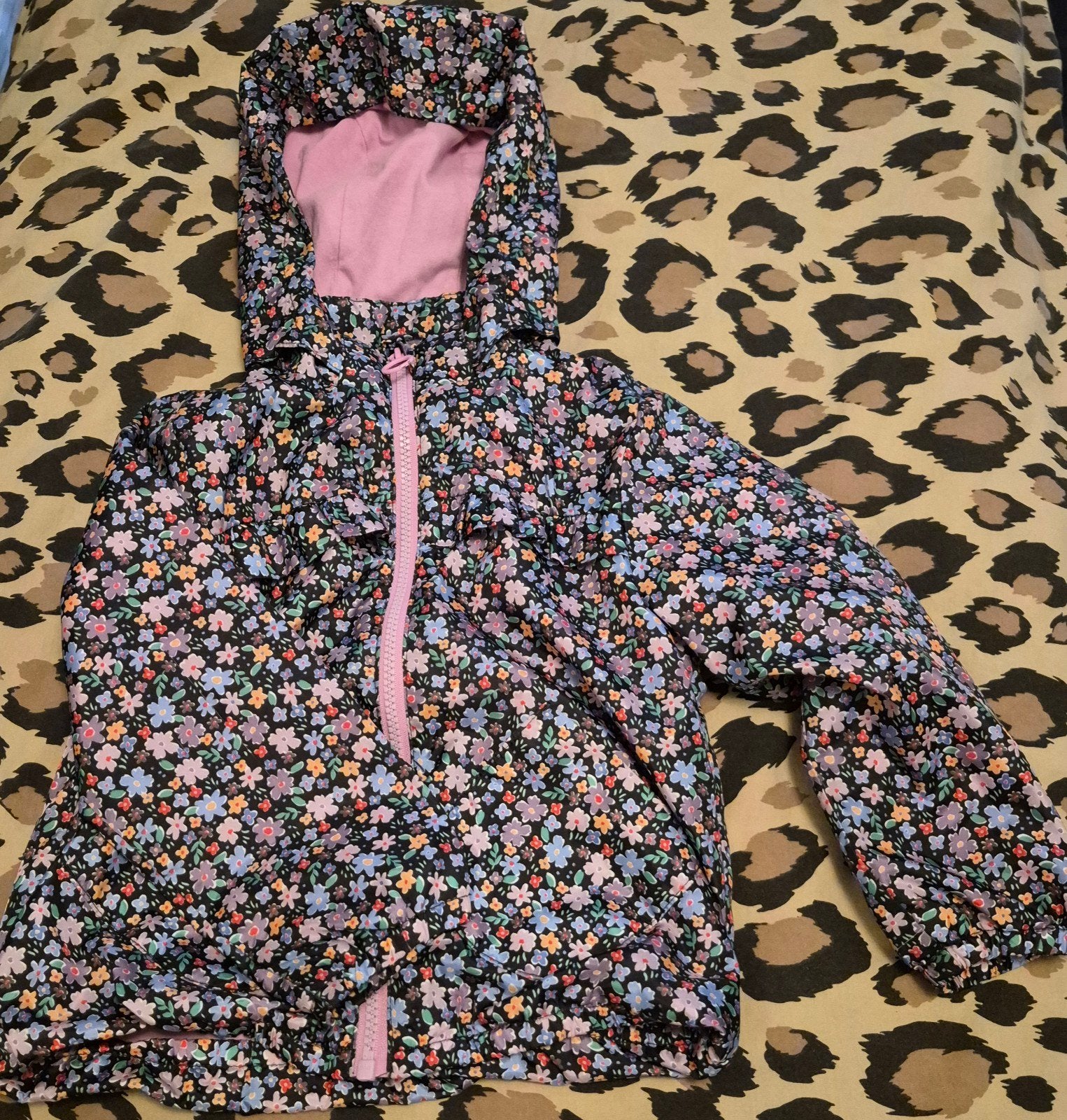H&M Bloemenprint Jasje Maat 98/104, Kinderen en Baby's, Meisje, H&M, Ophalen of Verzenden, Zo goed als nieuw