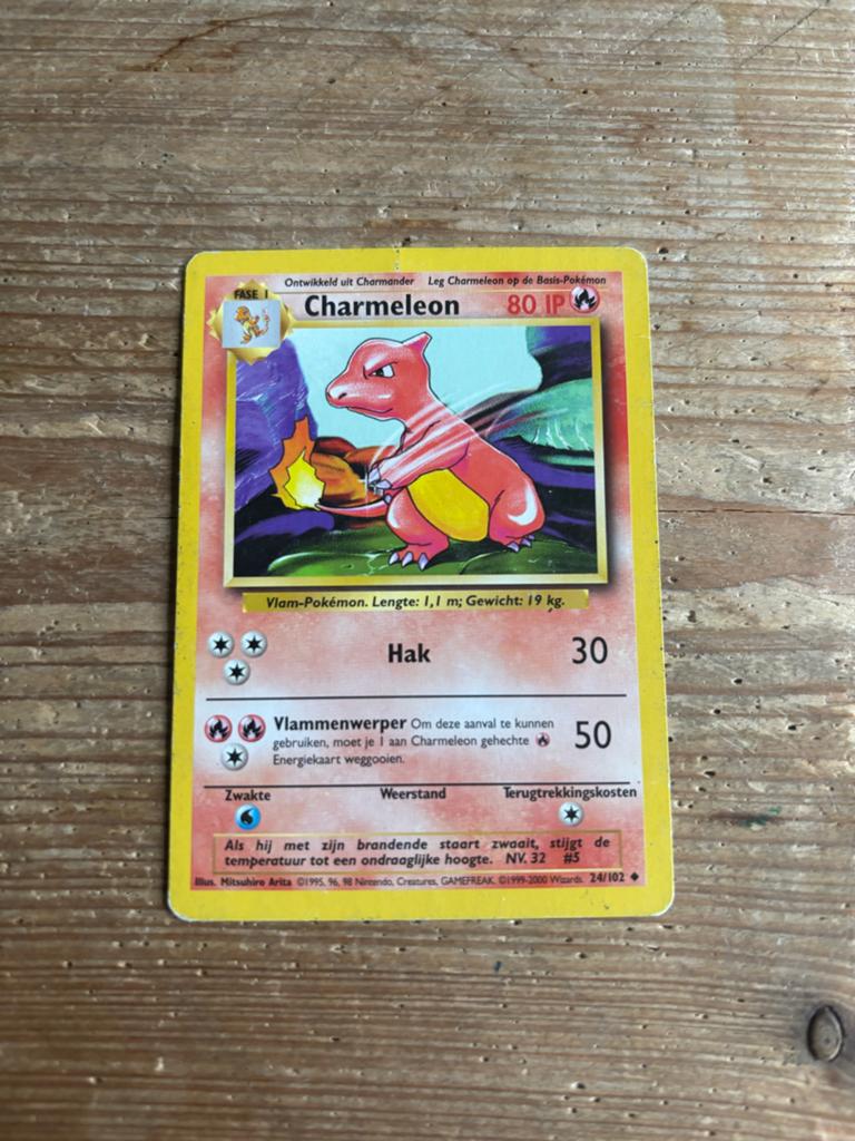 Charmeleon pokémon base set, Ophalen of Verzenden, Zo goed als nieuw