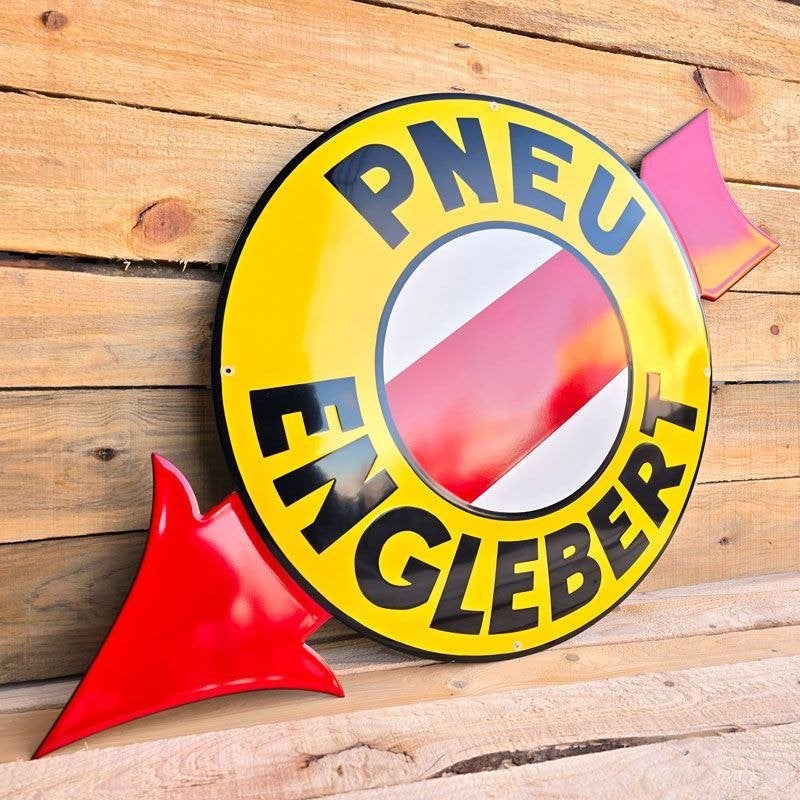 Pneu Englebert reclamebord, Ophalen of Verzenden