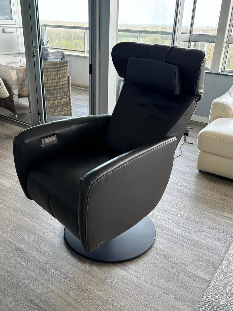 Prominent Relaxfauteuil - Lederen Bekleding - Verschillende, Huis en Inrichting, Fauteuils, Ophalen, Gebruikt, Leer, 75 tot 100 cm